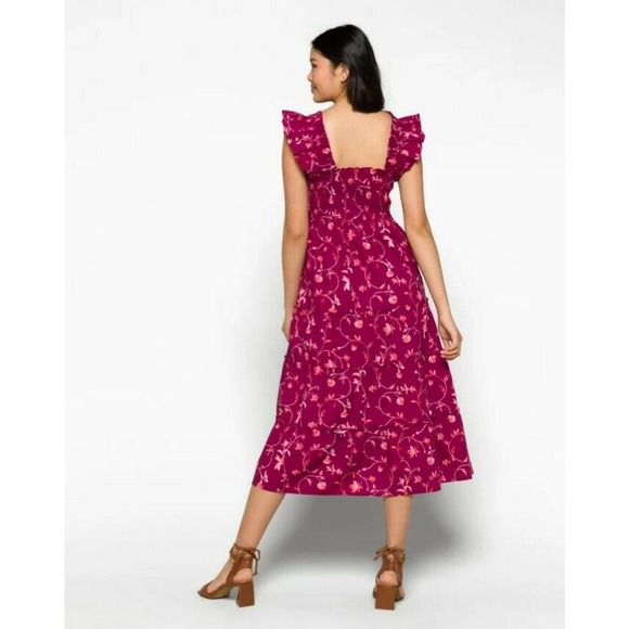 Hill House The Ellie Nap Dress Burgundy Botanical Women's Dresses  Size XS, S - Picture 9 of 10